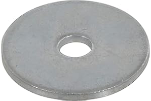 Hillman Group 290012, 1/4-Inch x 1, 100-Pack Zinc Fender Washers, 1/4" x 1", Steel, 100 Pieces