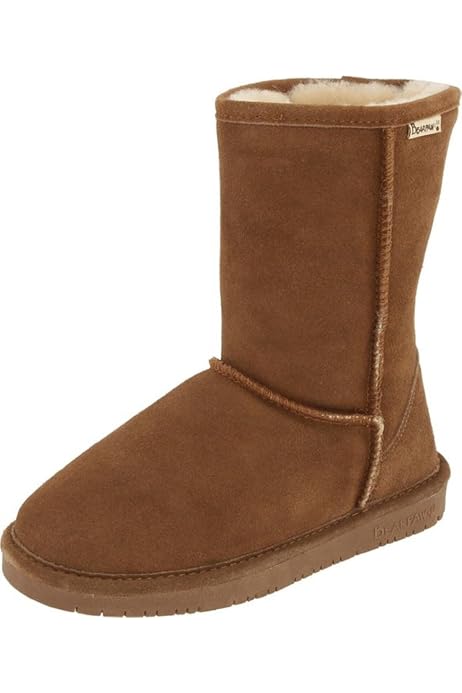 BEARPAW Women's Emma Short Boot,Hickory 