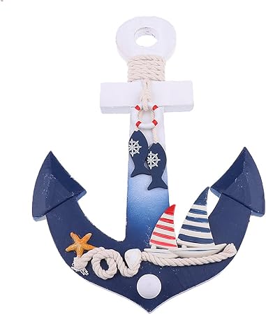 Ancre Nautique Mural Decor Ornement Suspendu Style De Plage Pour