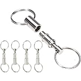 ShineIn Quick Release keychain,Detachable Key Rings,Pull Apart key chain Set of 5