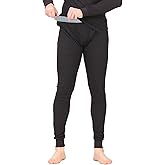 Thermal Underwear Pants for Men Long Johns Cotton Blend Base Layer Waffle Knit Bottoms Classic Cold Weather