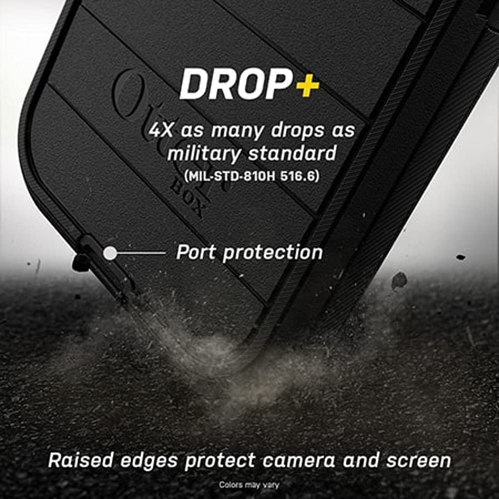 OtterBox Defender Series Case Screenless Edition for iPhone 13 Mini (Only) - Case Only - Microbial Defense Protection - Non-Retail Packaging - Black