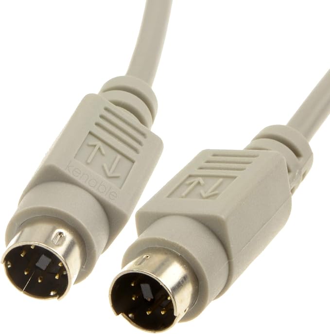 PS2 Switchbox câble 6 Broches Mini DIN Mâle Fiche vers Fiche 3 m