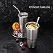 Metal Straws for Drinks With Silicone Tips and Long Brushes, Reusable Stainless Steel Drinking Straw For 20 30 OZ Tumblers, Dishwasher Safe(Set of 8)