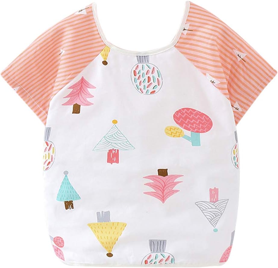 Happy Cherry Tablier Ecole Maternelle Bebe Blouse De Peinture Enfant Bavoir Repas Etanche Pour 1 2ans Motif Arbre Rose Le Repas De Bebe Bebe Puericulture Iplanmovilidad Com