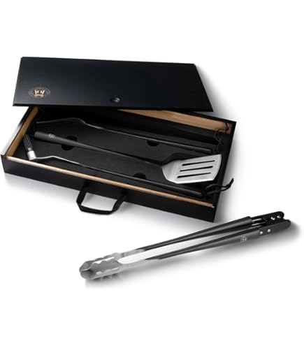 Amazon.com : Mr. Bar-B-Q 5-Piece Rosewood BBQ Tool Set in Gift Box