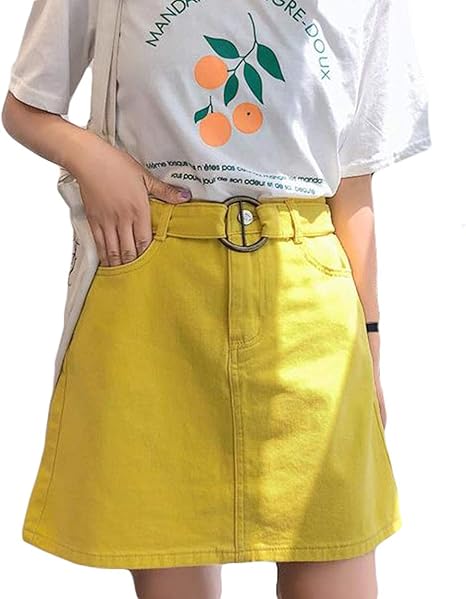 Amazon Bscoolレディース スカート ショート丈 無地 カジュアル Aライン スカート フェミニン 韓国ファッション ハイウエスト スカート スカート 通販