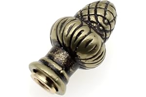 OZXNO 1pcs Solid Lamp Finial Brass Lamp Finial Cap Knob Lamp Decoration for Lamp Shade/Tiffany Style Lamp (Bronze)