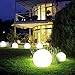 Truprima LED Ball Light, Decor LED Outdoor Lamp Rechargeable Remote Control Cordless 16 RGB Colors Decorative Waterproof Balls Shape Night Lights for Garden Home(5-Inch Sphere)
