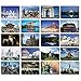 Travel Postcards - 40-Pack Around The World Postcards, Assorted Postcards Bulk, 20 Different Designs, 4 x 6 Inches