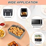 YQL Large Silicone Air Fryer Liner for Ninja AF451UK AF400UK 9.5L 2PCS view 7