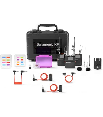 Saramonic UwMIC9 96チャンネルデジタルUHFワイアレスデュアル Amazon.com: Saramonic UwMIC9 96-Channel Digital UHF Wireless