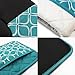 Shaped Oven Mitts and Pot Holders Set of 2 for Kitchen Set With Cotton Neoprene Silicone Non-Slip Grip, Heat Resistant, Oven Gloves for BBQ Cooking Baking, Grilling, Machine Washable (Blue Neoprene)