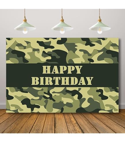 7-teiliges Camo-Dekor-Set – 6 Tarnkisten & Fischernetz Für Militär-Party