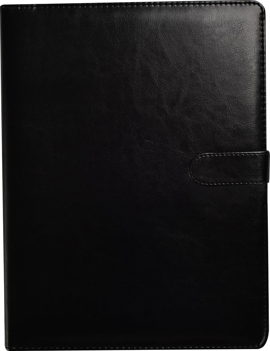 A4 Portfolio Case, Executive Business Document Organizer with Clipboard & Pad,Card Holder for School Office Conference (Black)