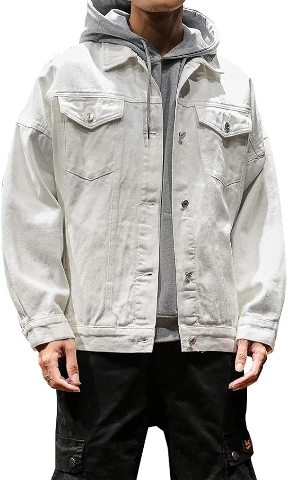 Amazon Ceen デニムジャケット メンズ 長袖 ｂ系 ジージャン 無地 ストリート コート ジャケット 通販