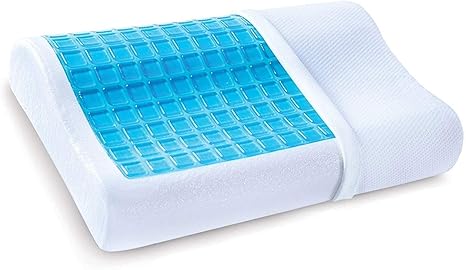 Skyflag Contoured Orthopedic Memory Foam Pillow With Gel Cooling