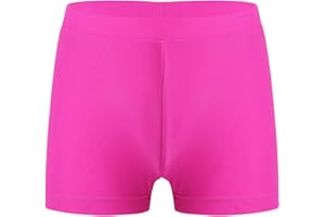 Nikiikoo Kids Girls Swimming Bottoms Boyshort UPF50+ Quick Dry Beach Boardshort Rash Guard Swim Shorts