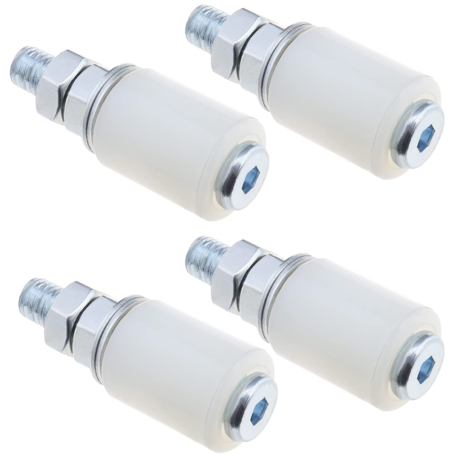 ECSiNG 4Pcs Nylon Roller Sliding Door Roller Sliding Barn Door Floor Guide Roller Door Accessories for Sliding Doors Electric Doors Garage 40x60mm