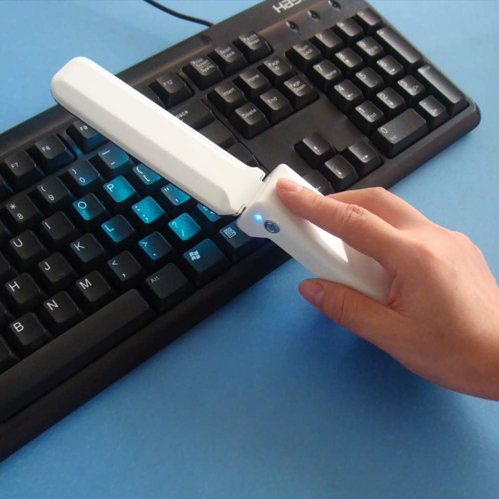 Foldable Travel UV Wand Sanitizer to Kill Germs, USB Portable UV Light Sterilizer, and Bacteria UV Disinfection Lamp Tool, for Travel Hotel Home Office Use