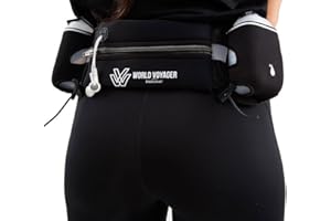 Premium Quality No Bounce Runners Hydration Belt with Reflectors, Smartphone Pocket & BPA Free Water Bottles