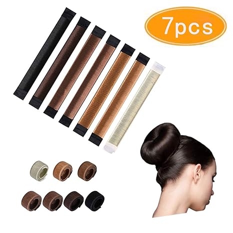 Buy Kissbuty 7 Pcs Bun Maker French Twist Hair Donut Fold Wrap