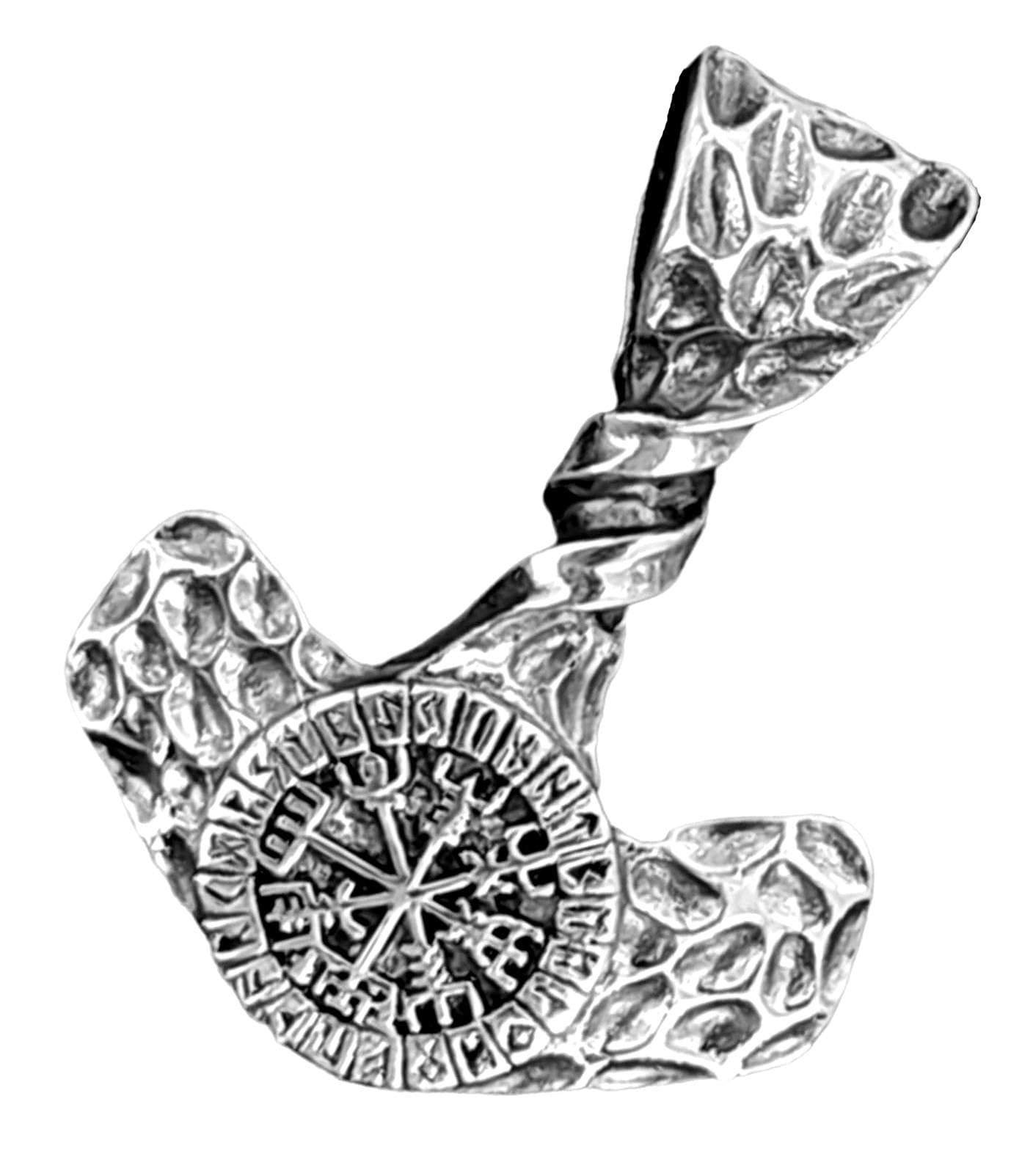 Kiss of Leather Thor's Hammer Pendant 925 Sterling Silver No. 384