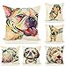 Redland Art Cute Pet Golden Retriever Dog Pattern Linen Throw Pillow Covers Car Sofa Cushion Cover Pillowcases Home Decor 18