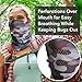 The Fishing Tree Camo Neck Gaiter with Breathing Holes, Spandex Poly Gator Neck Warmer for Men and Women, Adjustable Toggle Keeps Gaitor Up, Camouflage Neck Gaiter WOM...