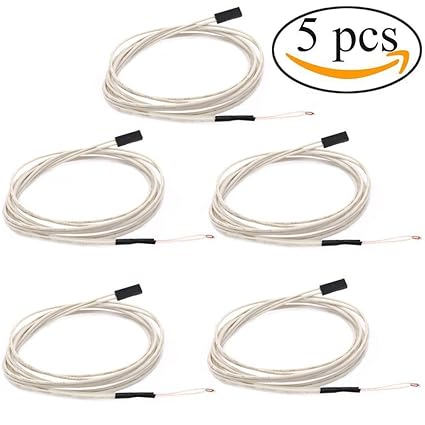 Amazon Com Arceli 5pcs Ntc 3950 100k Thermistor 1 Meter Wiring Female Pin Head Reprap 3d Printer Extruder Heated Bed Pre Wired Hot End Electronics