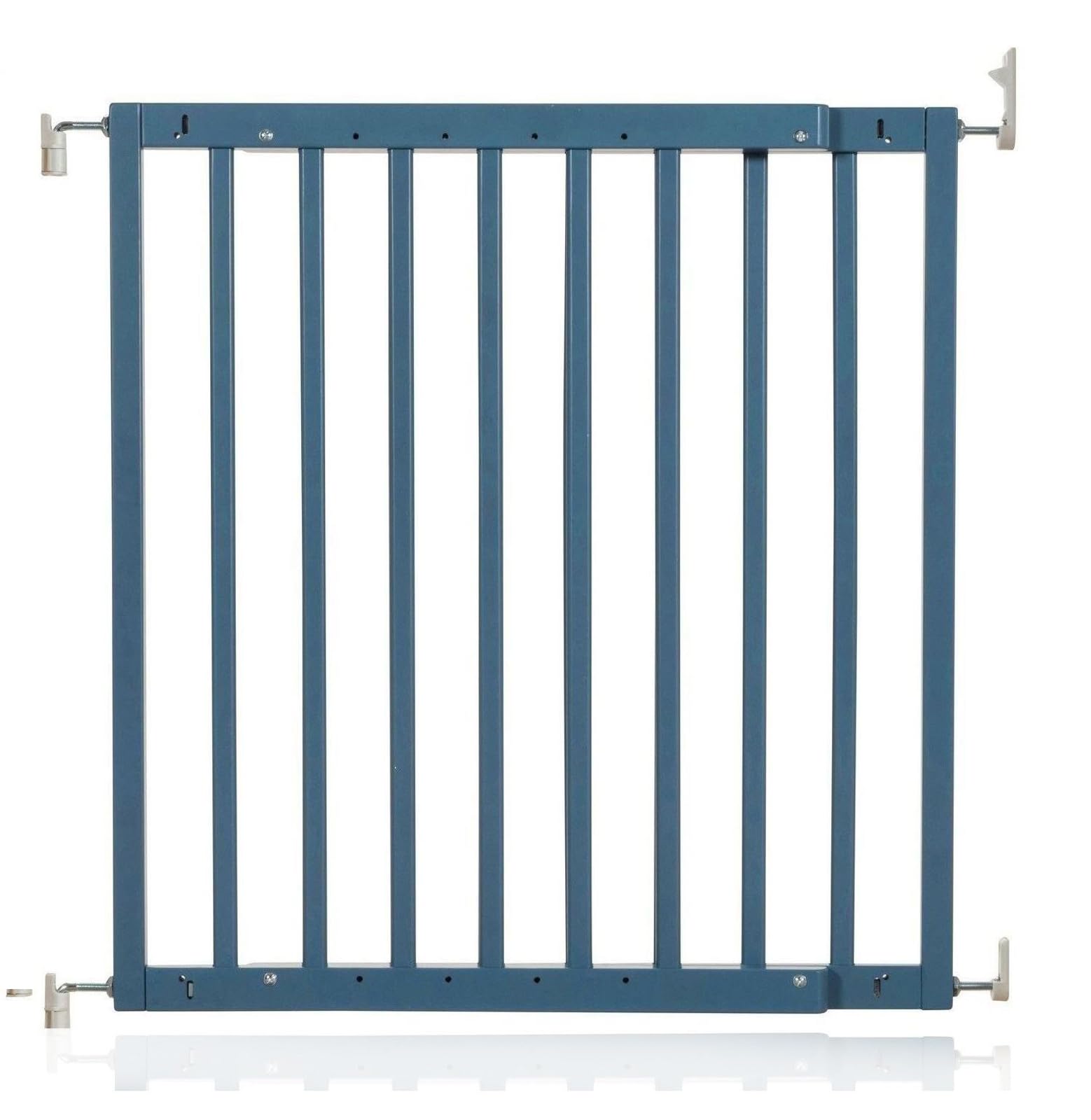 Safetots Chunky Wooden Screw Fit Stair Gate, Azure Blue, 63.5cm - 105.5cm, Wood Baby Gate, Screw Fit Safety Barrier, Stylish Design and Practical Safety Gate, Easy Installation