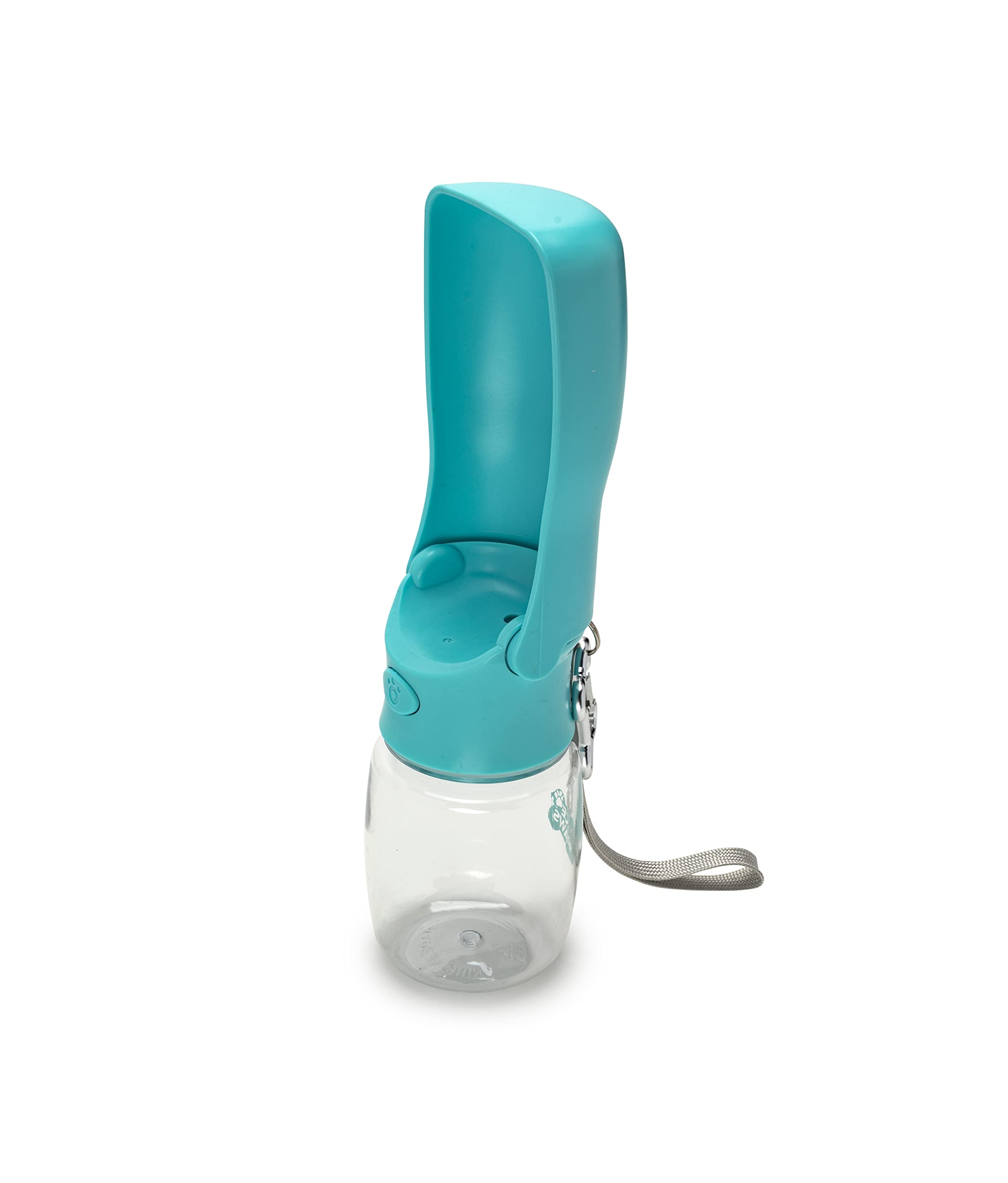 NICE PAWS Foldable Dog Drinker, Portable Dog Drinker for Hiking and Walking, Gift for Dogs, Cats and Other Pets, Leakproof, with Carabiner and Strap, BPA Free, 14.5-27 cm, 350 ml.