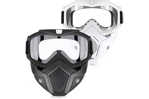YScare 2 Pack Tactical Mask Compatible with Nerf Rival, Apollo, Zeus, Khaos, Atlas, & Artemis Blasters Rival Airsoft Mask, Detachable Masks for Kids Shooting Game Cycling Christmas Cosplay Party