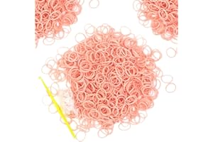 WEI LONG 6000+ Loom Rubber Bands Refill Kits with 250PCS S-Clips10-Hooks Premium Bracelet Making Kit for Kids Weaving DIY Crafting Gift (Flesh)