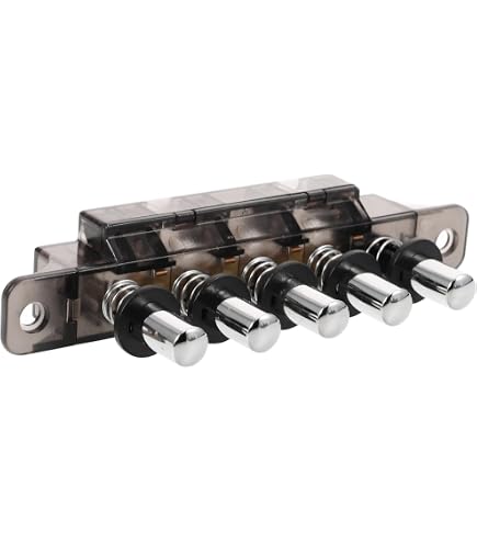 Interrupteur Hotte De Cuisine - 5 Touches PC - Commande éclairage + Verrouillage - Fixation 12 Cm - 6