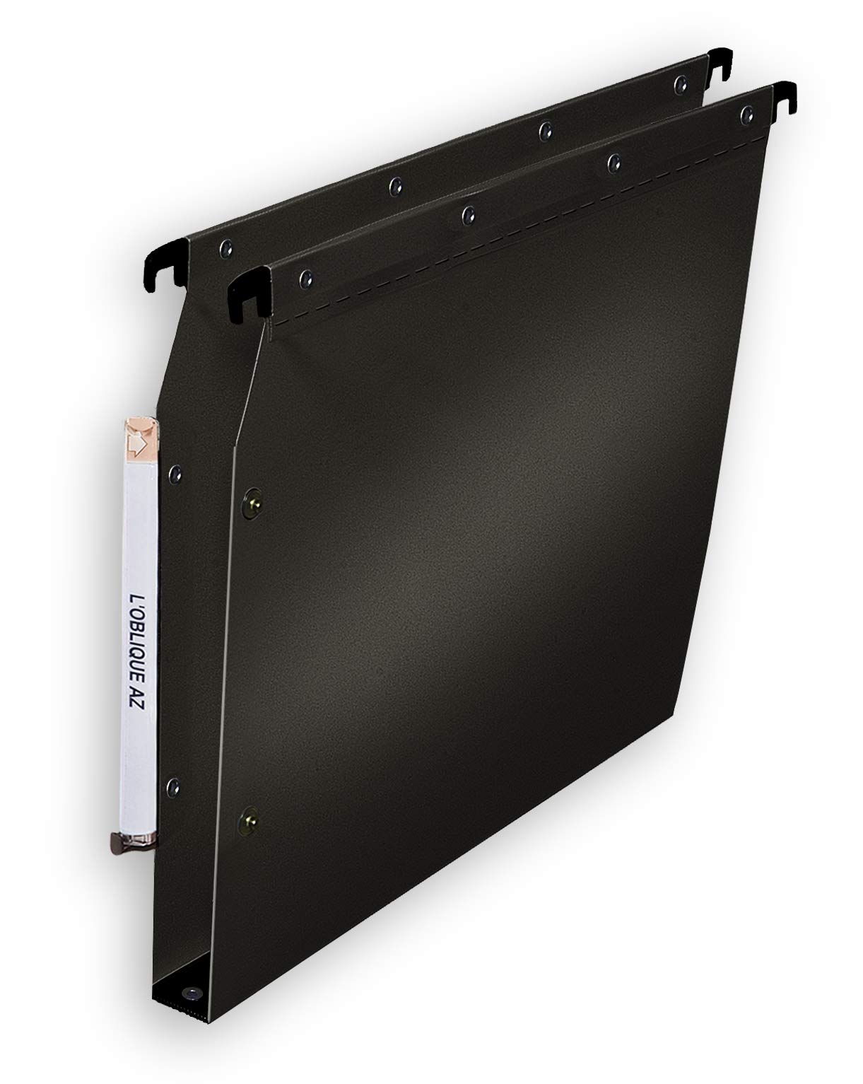 L 'Oblique A-Z in Poly Pro Fun 330 Suspension Files 30 mm Base for Cabinet Black Pack of 10