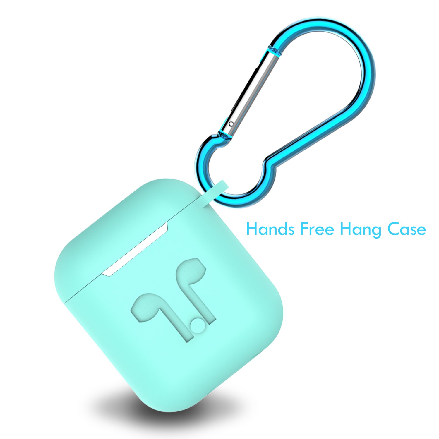 AirPod Case with Strap, GULAKI Airpods Hang Case Airpods Strap Silicone Cover and Skin Accessories for Apple AirPods Charging Case (Sky Blue)