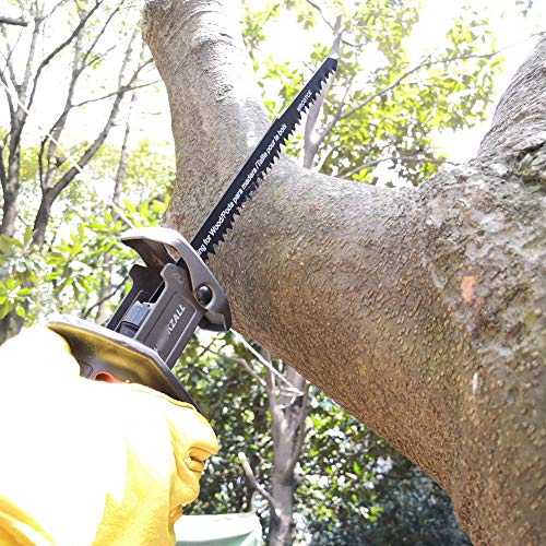 9-Inch Wood Pruning Reciprocating Saw Blades, MRCGTCE 5-TPI HCS Big Teeth Sawzall Pruning Blades, Fast Straight Clean Wood Cutting And Pruning Blades for Reciprocating Saw(5 Pack)