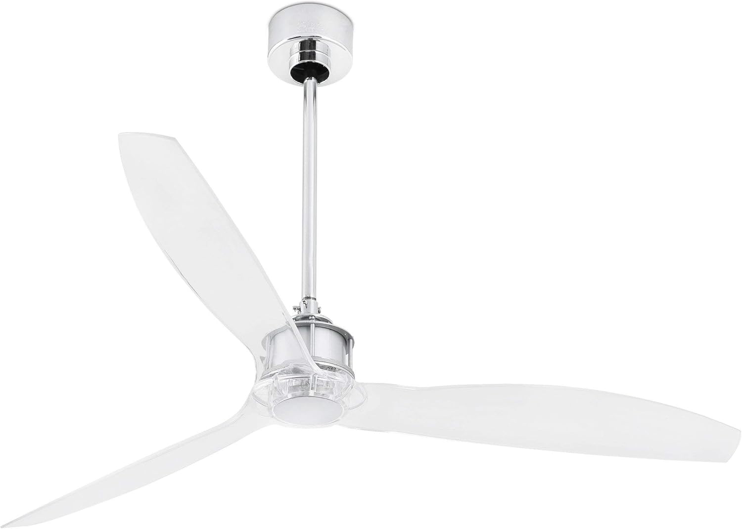 modern white ceiling fan no light