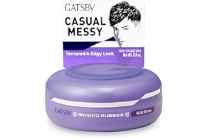 GATSBY Moving Rubber Wild Shake Hair Wax, English Version, 80g/2.8oz