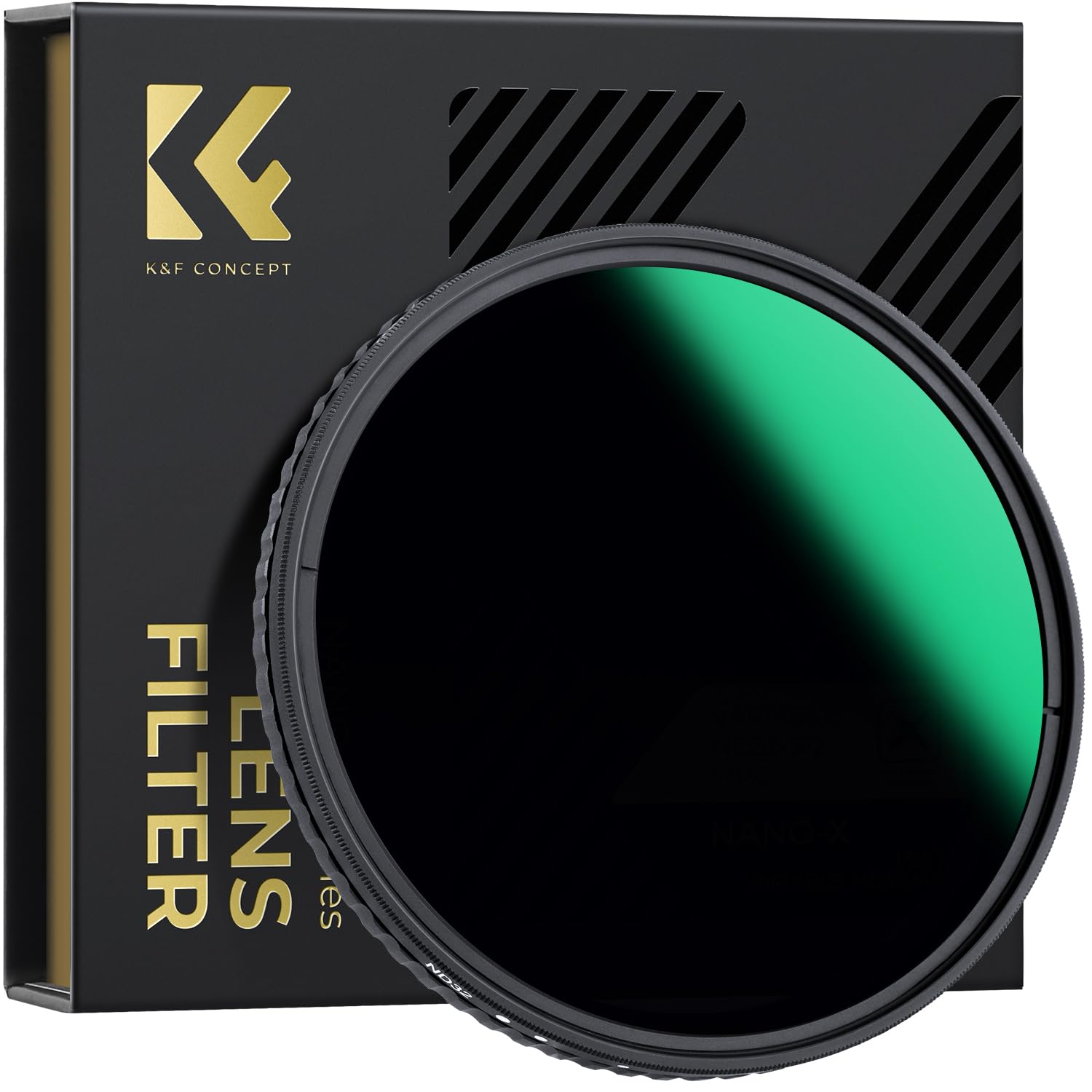K&F Concept 58mm Variable ND Filter ND32- ND512 Adjustable Fader Neutral Density NO Spot X Black X Issue, MRC 28-Layer, Slim Waterproof (Nano-X Series)