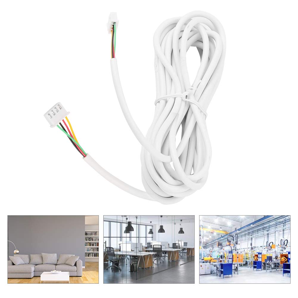 Wired Intercom Cable, 4 core Cable/4-Core Round Flexible Copper Wire for Video Doorbell Intercom System Color Video Door Phone doorbell 10 M/33 feet 0.3mm²