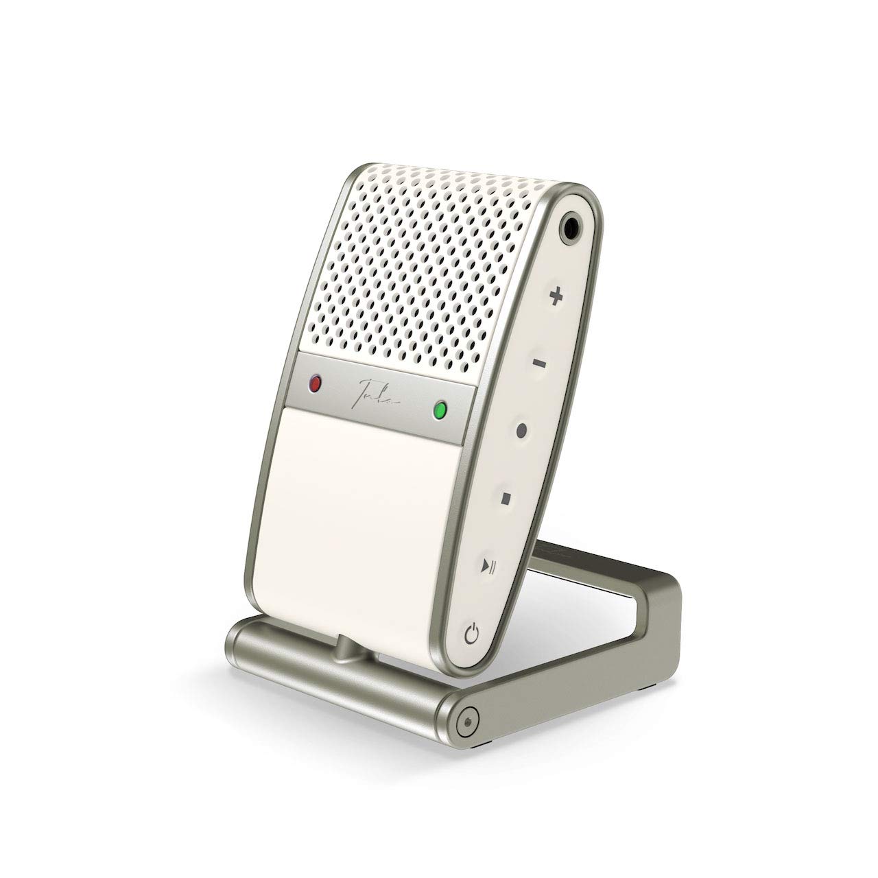 Tula Mics Cream USB Podcast Microphone with Onboard Recorder (switchable polar pattern, built-in audio recorder, studio quality sound, unique noise reduction technology), Cream