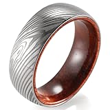 SHARDON Men's 8mm Polished Domed Titanium Ring with