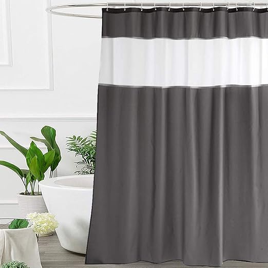Amazon Com Ufriday Dark Gray Shower Curtain Extra Long 72 Inch X
