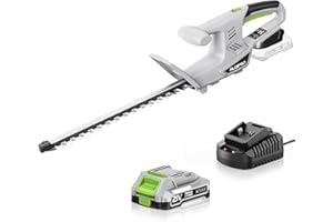 ALDIPRO Cordless Hedge Trimmer Ultra-Lightweight 3.7lbs, 18-Inch Blade & 5/8" Cut Diameter, 21V Electric Trimmer Dual Safety Switch, 2.0Ah Battery and Charger, Perfect for Seniors and Women, Home Gardening