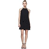 S.L. Fashions Womens Short Beaded Halter Neck Cocktail Gown, Wedding Guest, Party Dress, (Petite and Regular Sizes)