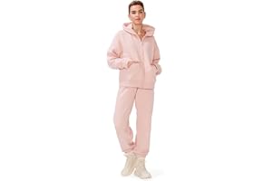 KUT & SO Womens Sweatsuits – Oversized Track Suit 2-Piece Set Includes Zip Hoodie and High-Rise Sweatpants