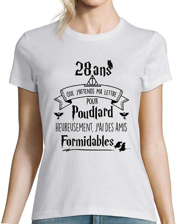 Closset T Shirt Femme Anniversaire 28 Ans Que J Attends Ma Lettre