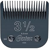 Oster Professional Clipper Blades - Size 3.5 Oster Clipper Blades - Compatible with all Oster Detachable Blade Clippers - Long-lasting, High-Carbon Steel, Treated for Ultra-Sharp Precision